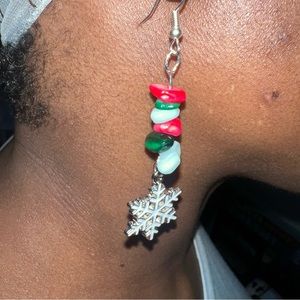 Holiday inspired handmade earrings